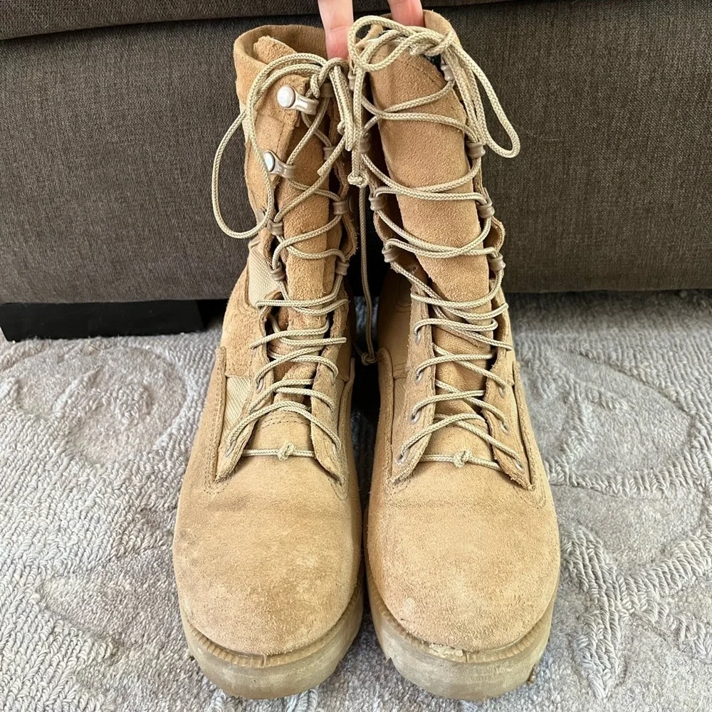 Belleville Goretex Military Army Flight Combat Crewman Boots Size 5.5 W Desert